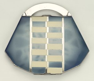 Princess Handbag Powder Compact, Czech, 1930s by Czech School