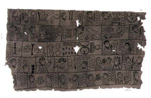 Christian Calendar in the Hieroglyphic Aztec style by D.K. (after) Bonatti