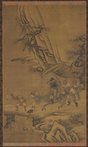 Zhong Kui and Demons Crossing a Bridge by Dai Jin