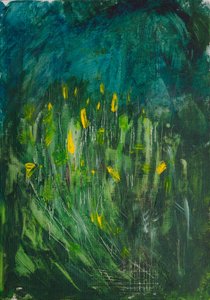 Abstract Yellow Flowers