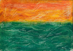 Orange Green Horizon
