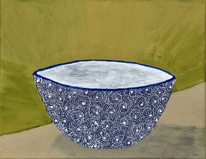 Elegant Blue Bowl Still Life by Dale Hefer & Family