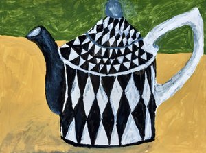 Harlequin Teapot by Dale Hefer & Family