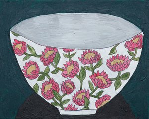 Painted Floral Bowl