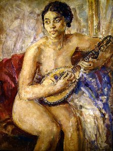Model and Mandolin