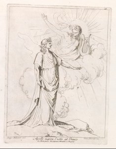 Apollo Inspires Horace (title on object) by Damiano Pernati