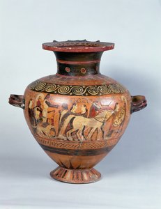 Hydra depicting the departure of a warrior, Corinthian Style