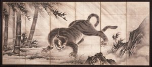 Tiger [left of the pair Dragon and Tiger], mid 16th century