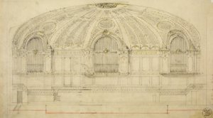 Orchestra Hall, Chicago, Illinois, Section by Daniel Burnham