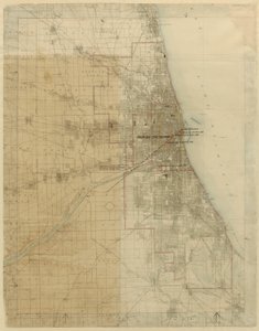 Plan of Chicago, Chicago, Illinois, Diagram Showing City Growth by Daniel Burnham