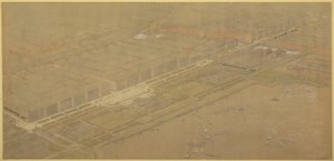Plate 114 from The Plan of Chicago, 1909: Chicago. Proposed Boulevard and Parkway on Michigan by Daniel Burnham