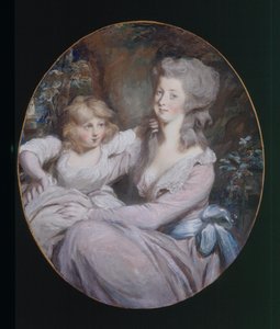 Margaret “Peggy” Arnold and Daughter Sophia, c.1787