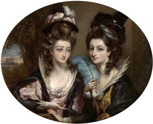 Mrs Gwynne and Mrs Bunbury as the Merry Wives of Windsor, c.1779