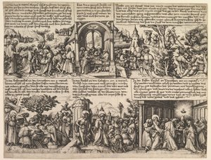 Different Scenes, from the Gospels and from Acta Apostolorum by Daniel Hopfer