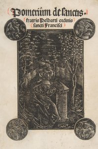 The Franciscan, Pelbart of Temesvar, Studying in a Garden
