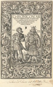 Chronicle of Abbot Urspergen by Daniel Hopfer and Burchardus Biberacensis, Provost of Ursperg