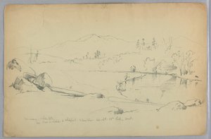 Ammonoosuc River and White Mountains, N.H. by Daniel Huntington
