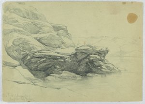 Cove Back of Dumpling Fort, Newport by Daniel Huntington