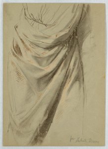 Drapery Study for "Tribute Money" by Daniel Huntington