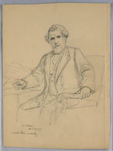 Drawing, December 20, 1878 by Daniel Huntington