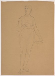 Female Nude Standing, 1850–60 by Daniel Huntington