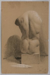 Male Torso From a Plaster, 1840 by Daniel Huntington