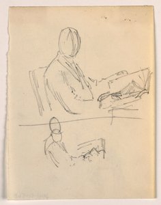 Man Seated with a Book, 1879-86 by Daniel Huntington