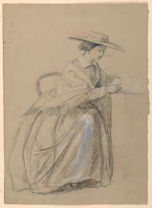 Mrs. Sheppard Gandy Seated, 1859 by Daniel Huntington
