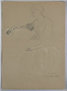 Mrs. William Wright and Child, 1857 by Daniel Huntington