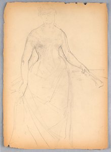 Sketch for a Portrait of Bella Worsham, 1878 by Daniel Huntington