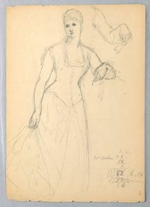 Sketch for a Portrait of Bella Worsham, 1878 by Daniel Huntington