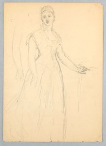 Sketch for a Portrait of Bella Worsham, 1878 by Daniel Huntington