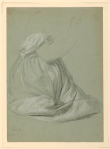 Study for "A Magdalen", November 19, 1852 by Daniel Huntington