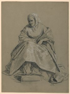Study for "Martha Washington Reception", 1860 by Daniel Huntington