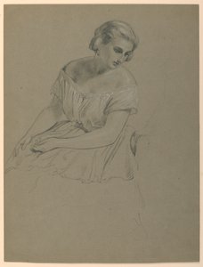 Study for "Martha Washington Reception", 1860 by Daniel Huntington