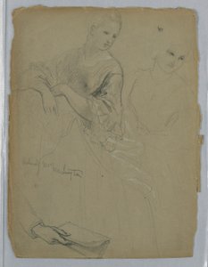 Study for "Martha Washington Reception", 1869 by Daniel Huntington