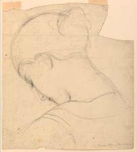 Study for "Roman Girl", Head of a Woman, 1841 by Daniel Huntington