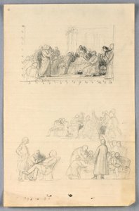 Study for "Scientific Group", 1858 by Daniel Huntington