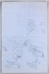 Study for "Scientific Group", 1858 by Daniel Huntington