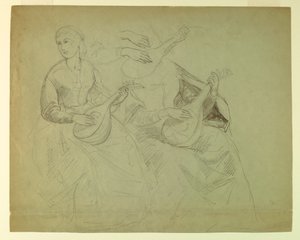 Study for "Titian Showing", 1871-72 by Daniel Huntington