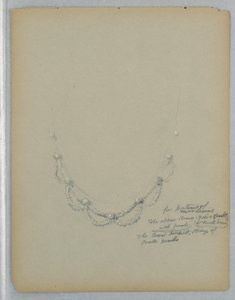 Study of the Necklace in the Portrait of Mrs. George Lewis, late 19th century by Daniel Huntington