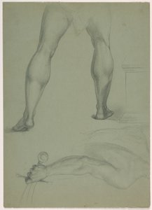 Two Anatomical Studies, ca. 1850 by Daniel Huntington