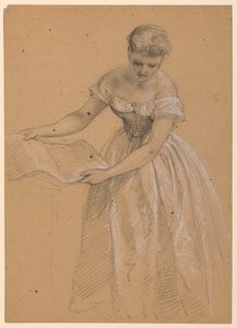 Woman Standing, 1860 by Daniel Huntington