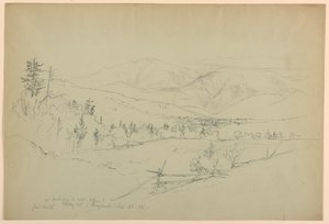 Mount Washington from Road by Jefferson, New Hampshire