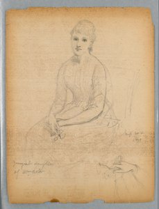 Sketch for Portrait of the Youngest Daughter of William Astor by Daniel Huntington