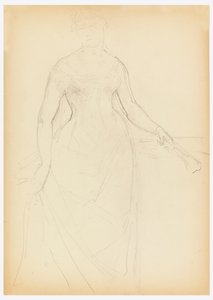 Sketch for a Portrait of Bella Worsham by Daniel Huntington