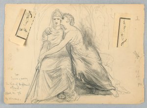 Study for Justice and Mercy, The Kiss of Righteousness and Peace by Daniel Huntington