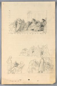 Study for "Scientific Group" by Daniel Huntington