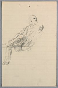 Study for "Scientific Group" by Daniel Huntington