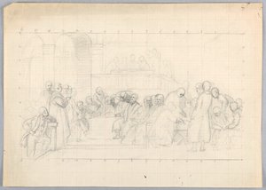 Study for Scientific Group by Daniel Huntington